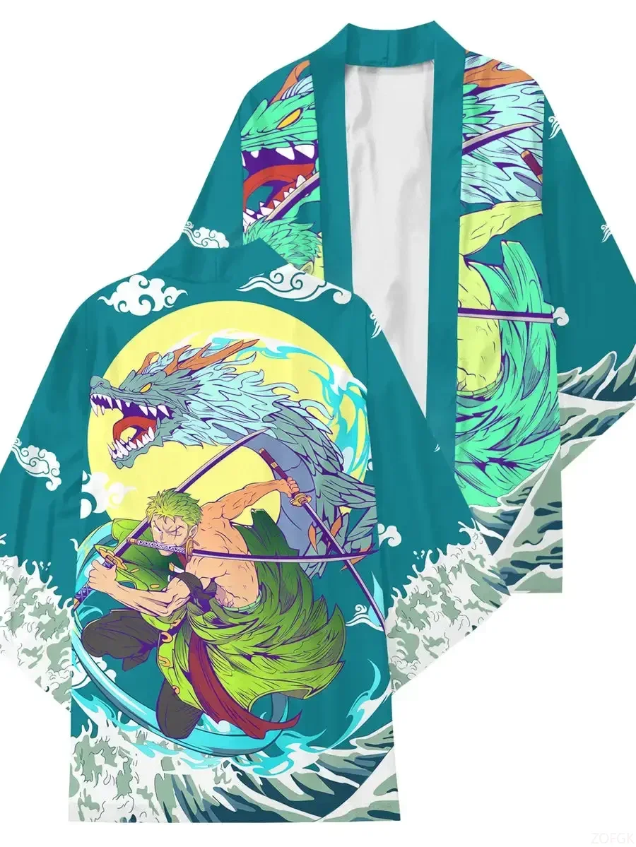 Zomer 3D Gedrukt Vloek Koning Sukuna Kimono Cape Losse Fashion Design Halve mouwen Vest Gewaad Anime Top Cape