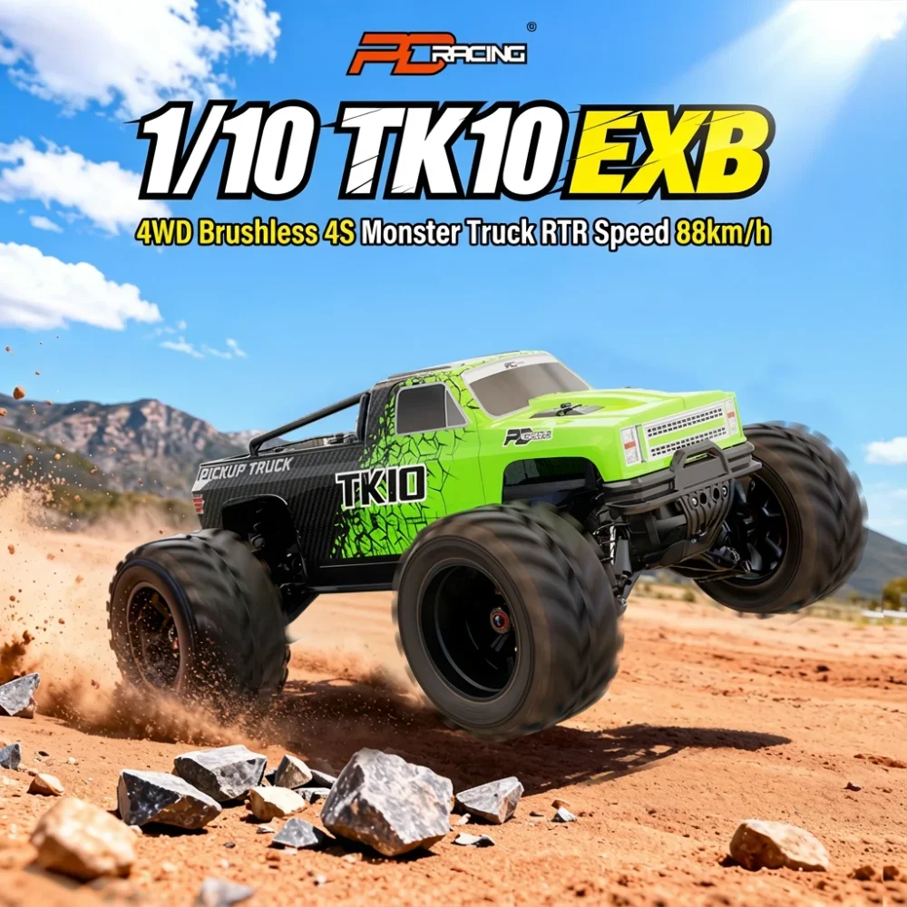 

PD RACING TK10 EXB V3 Масштаб 1/10 4S Бесщеточный 4WD RC Грузовик — Мощная электрическая внедорожная модель автомобиля