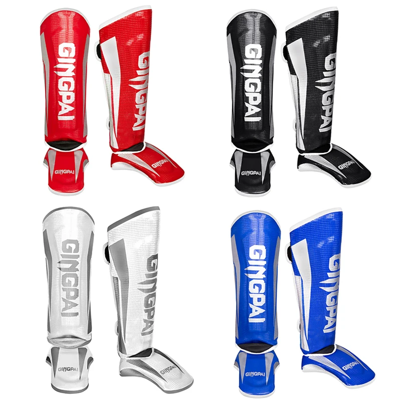 Kickboxing Boxing Shin Guard Pads Muay Thai Martial Arts Sanda Wushu Leg Protector Taekwondo Ankle Guards Muay Thai Leggings