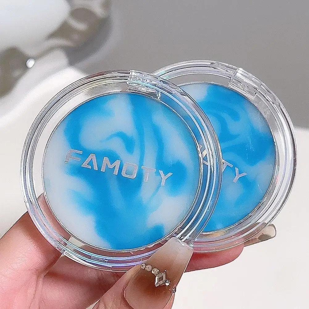 Absorvente de óleo de longa duração pressionado pó fosco maquiagem pó claro à prova dwaterproof água molhado e seco rosto fundação em pó cosméticos