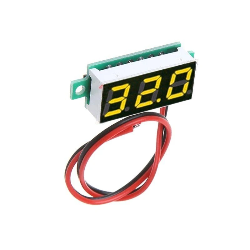 

F92B Tester 2.5V-30V Mini Digital for DC Voltmeter with 0.28 inch LED Display with Reverse Connection for Protection