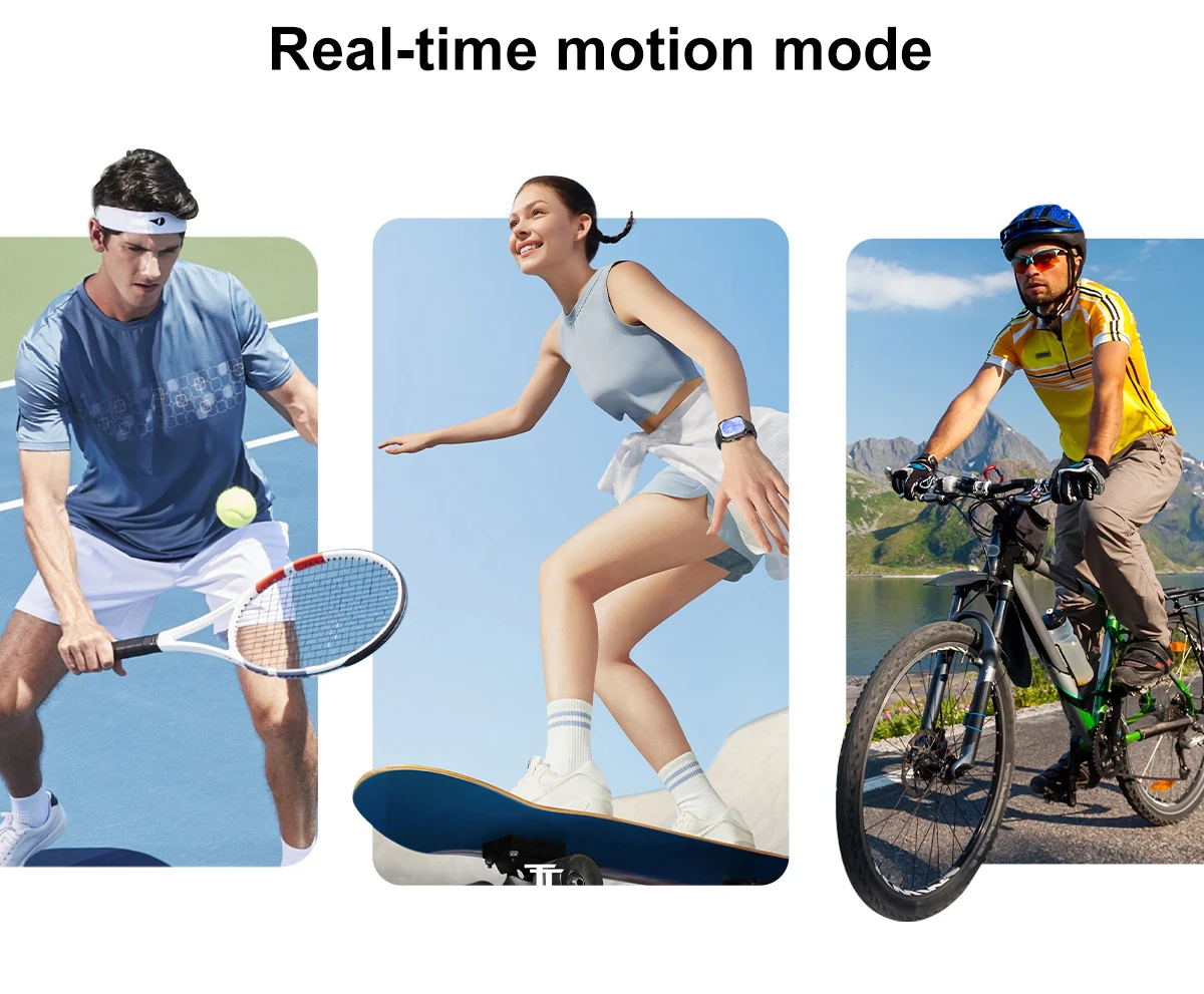 LIGE Ultra Smart Watch 3 Armbänder für Männer und Frauen, AMOLED, Herzfrequenz, Bluetooth, Anruf, Sport, Fitness, wasserdicht, Smartwatch für iOS und Android – Detail 13