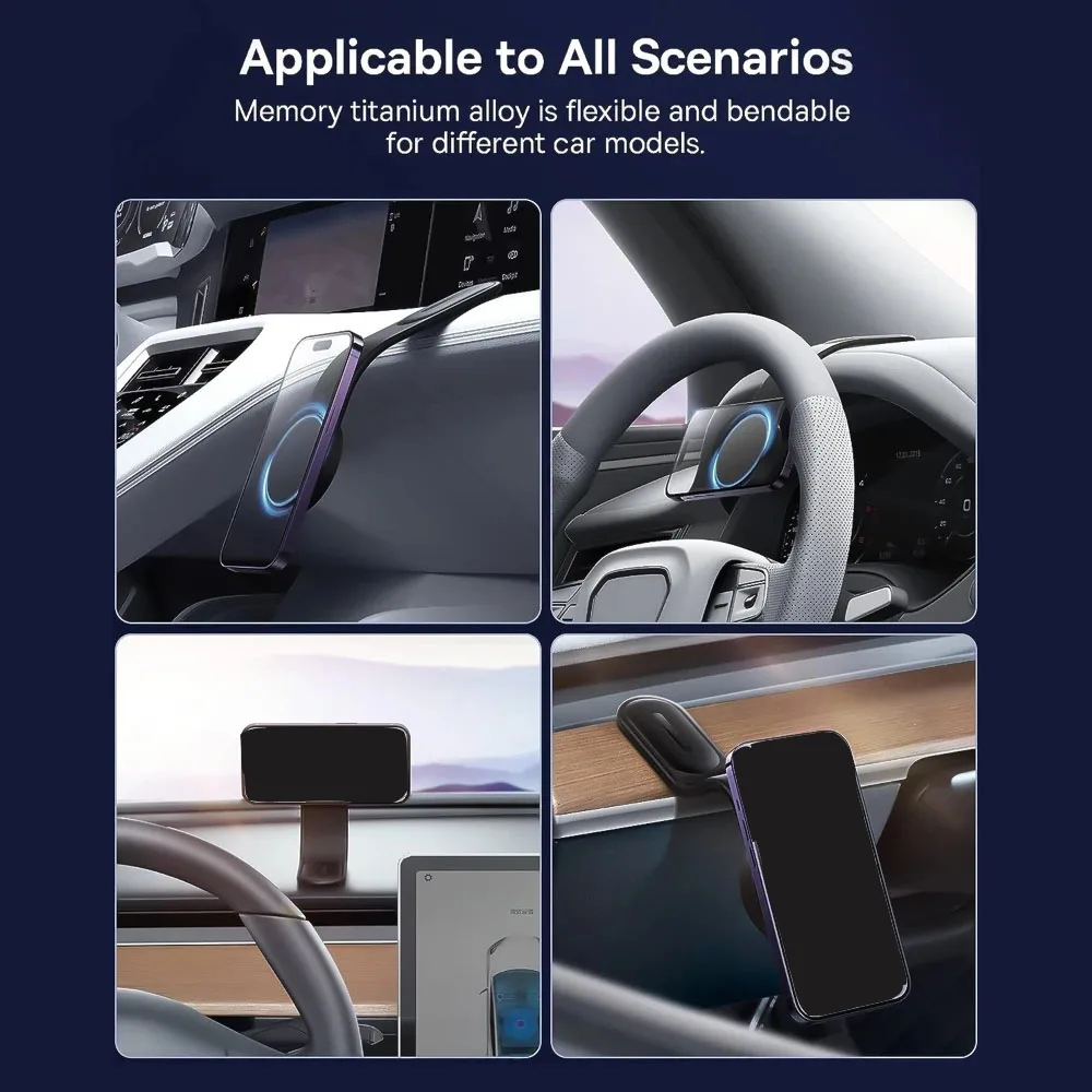 Universal Magnetic Car Phone Holder Stand Foldable Telephone Support Mount for Iphone 12 13 14 ProMax For Huawei Samsung Xiaomi