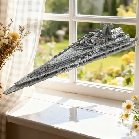 969 Uds. MOC tamaño mediano Super Star Destroyer modelo bloques de construcción arquitectura juguete ensamblar DIY regalo de Navidad educación niños