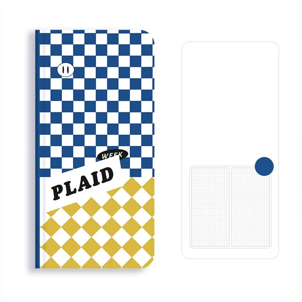 

Planner Stationery Journal Daily Book Plaid Memo Notebook Agenda Diary Book DIY Albums Scrapbooking Book Hand Account Notebook