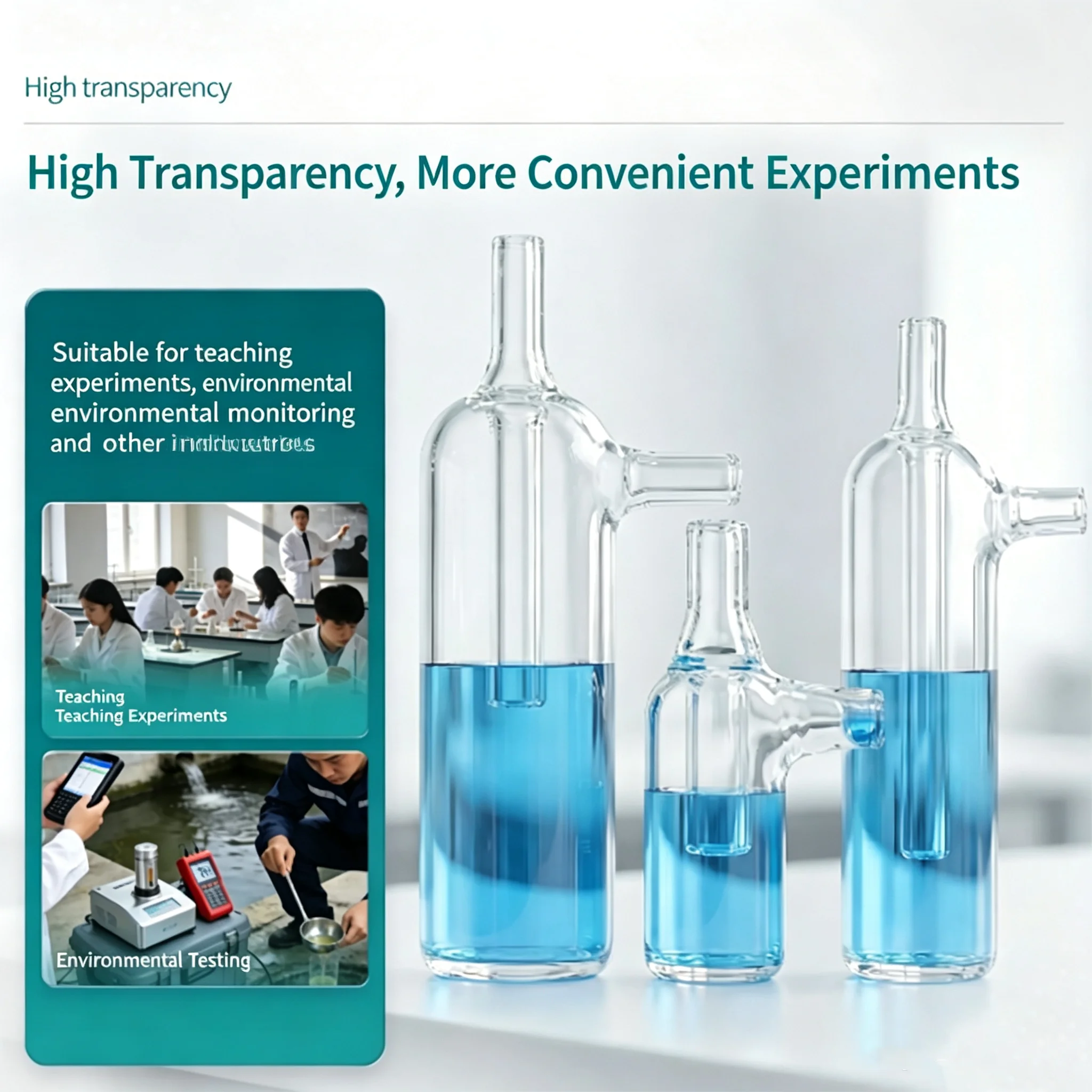 N-2 water filter bottle safety sampling bottle explosion-proof bottle buffer bottle anti-back suction high borosilicate glass