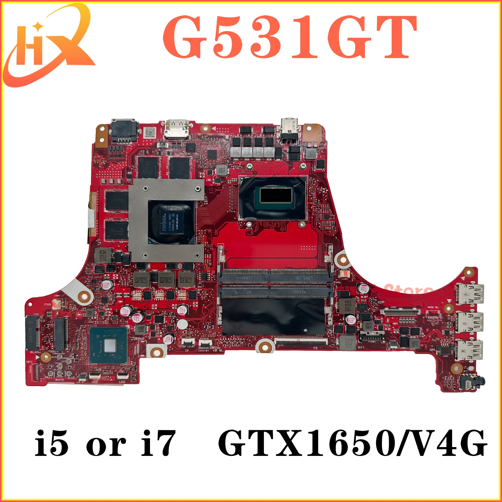 

G531GT Mainboard For ASUS G531G G731GT GL531GT GL731GT FX531GT GL531G GL731G FX531G Laptop Motherboard i5 i7 9th Gen GTX1650/V4G