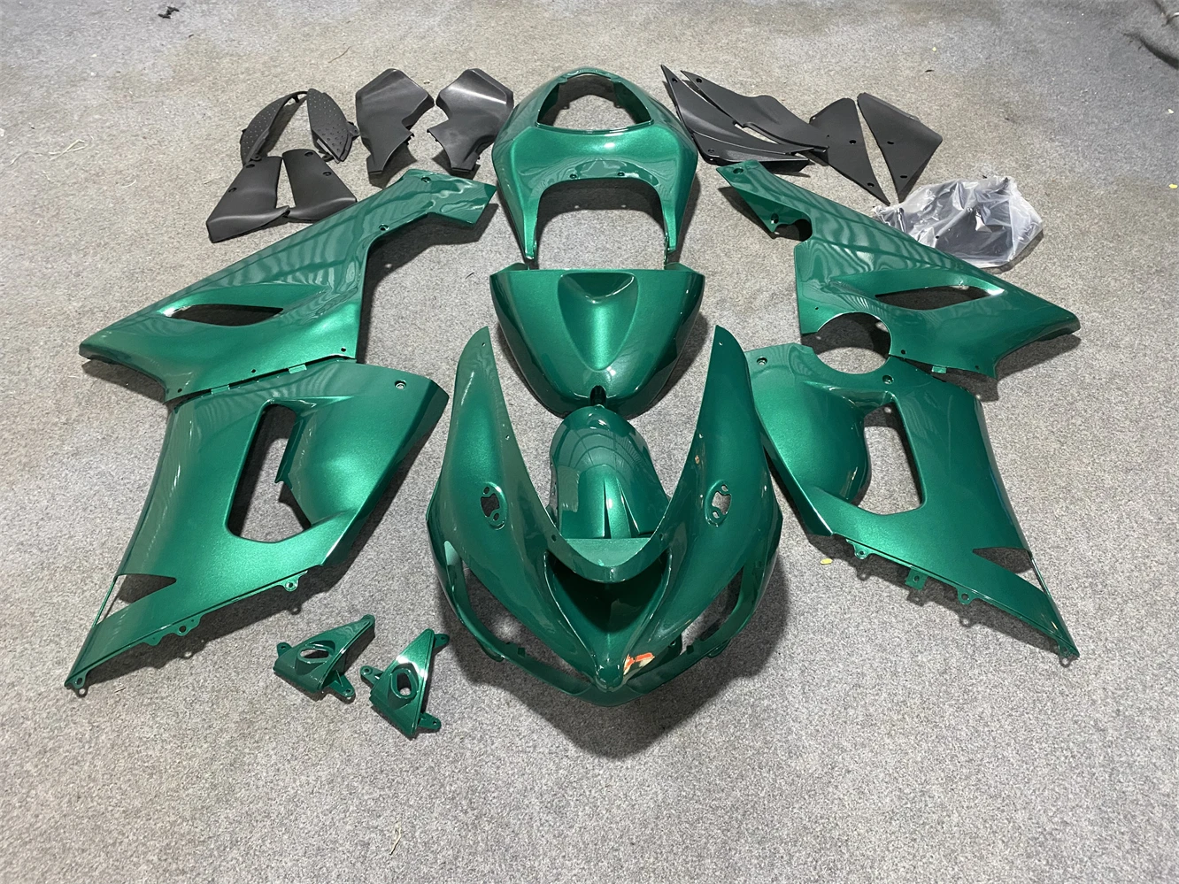 Motorcycle Fairing Suitable for Kawasaki ZX-6R 05-06 Year 6R 636 2005 2006 Fairing Cyan