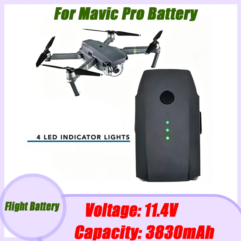 100%Original 3830mah 11.4V for DJI FB1-3830mAh-11.4V Mavic Pro Grey Platinum White Unmanned Aerial Vehicle Drone Battery