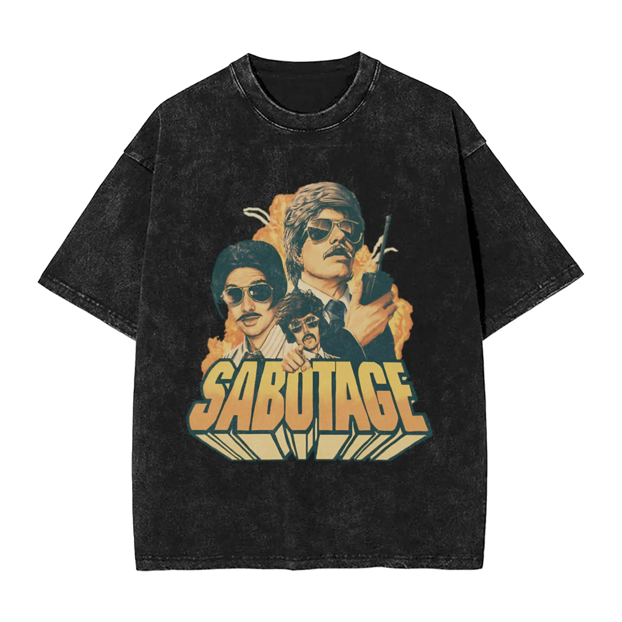 Beasties Boys - Sabotages Unique Cool A T-Shirt Oversized Short Sleeve Cotton Tees Tops