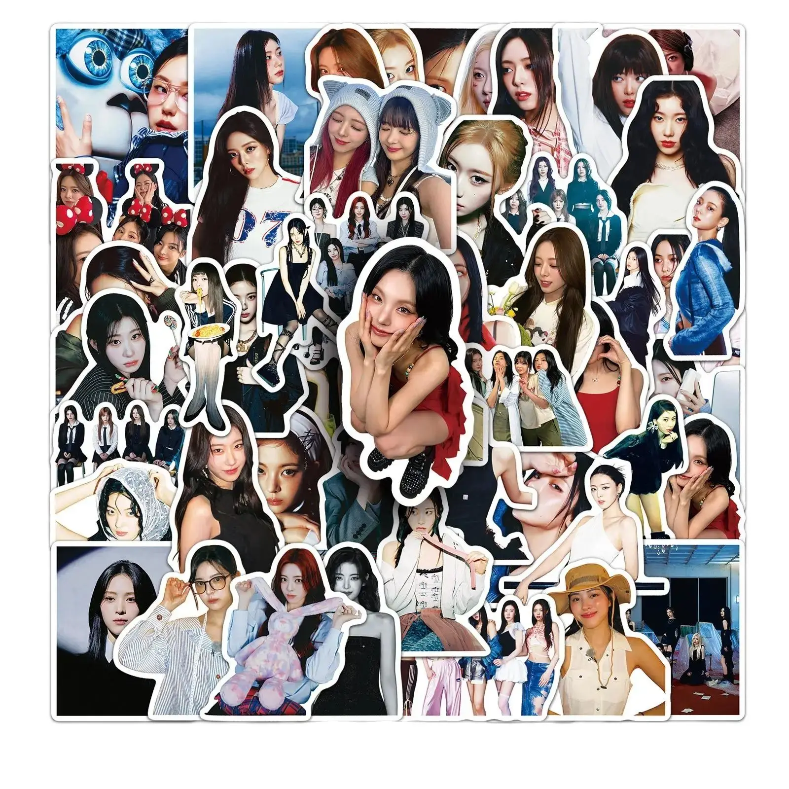 

50 шт. Kpop Girl Group ITZY наклейки DIY наклейки Скрапбукинг телефон чемодан скейтборд виниловые водонепроницаемые наклейки с граффити