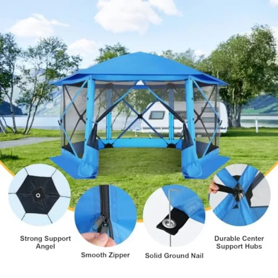 12x12 FT Pop Up  Stargazing Tent Gazebos On Clearance with Removable Roof  Sned in Gazebo Sn Tents Portable carpas para Patio f