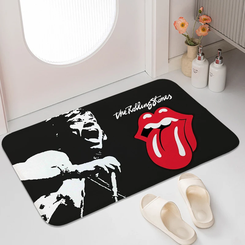 Bath Rug for Bed Room Z-Rolling Stones Bedroom Non-slip Mat Home Entrance Funny Doormat Modern Home Decoration Bathmat