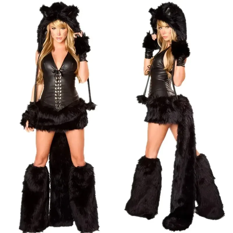 

Halloween high quality sexy big bad wolf costume furry wolf girl costumes for women animal costume cosplay
