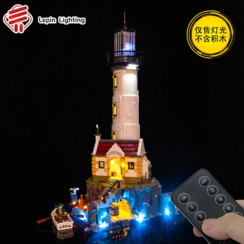 RC DIY LED-Lichtset für LEGO 21335 Leuchtturm-Bausteinset (nur LED-Licht, ohne Blöcke Modell)