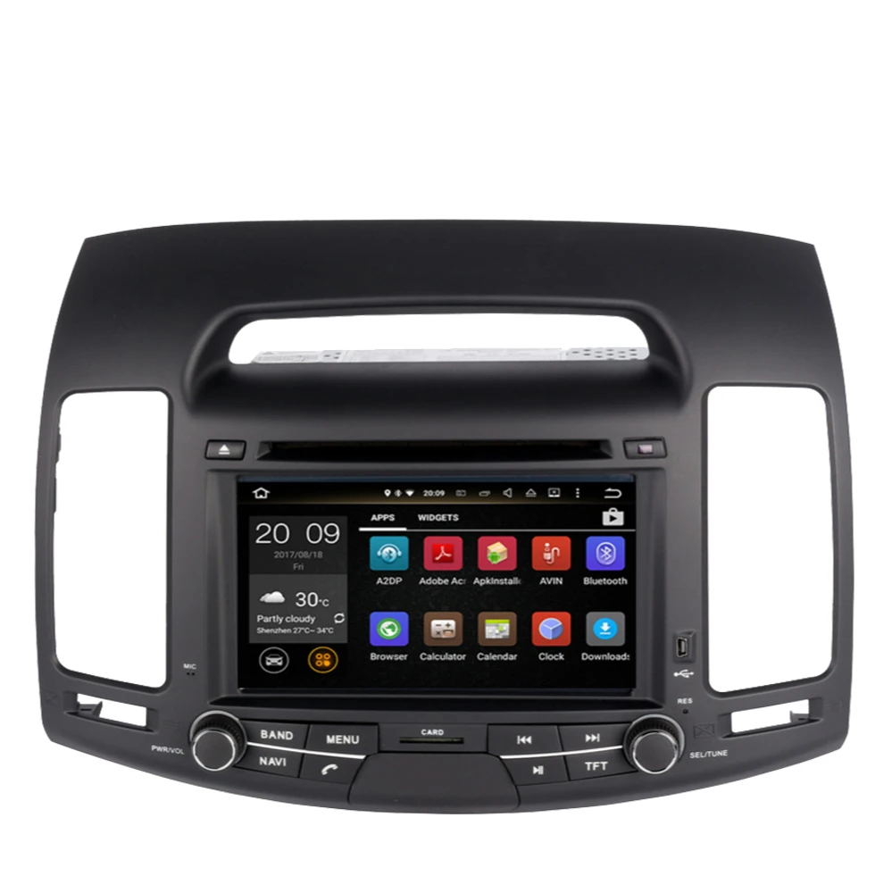 Car GPS Navigation For Hyundai Elantra 2007-2011 Android 10.0 Radio Multimedia DVD Player With Bluetooth WiFi Mirror Link