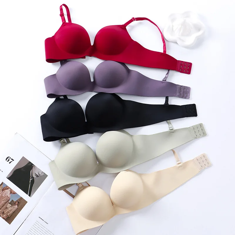 Women Seamless Bra Sexy Push Up Bralette No Wire Girls Students Breathable Lingerie Fashion 3/4 Cup Wireless Female Lingerie