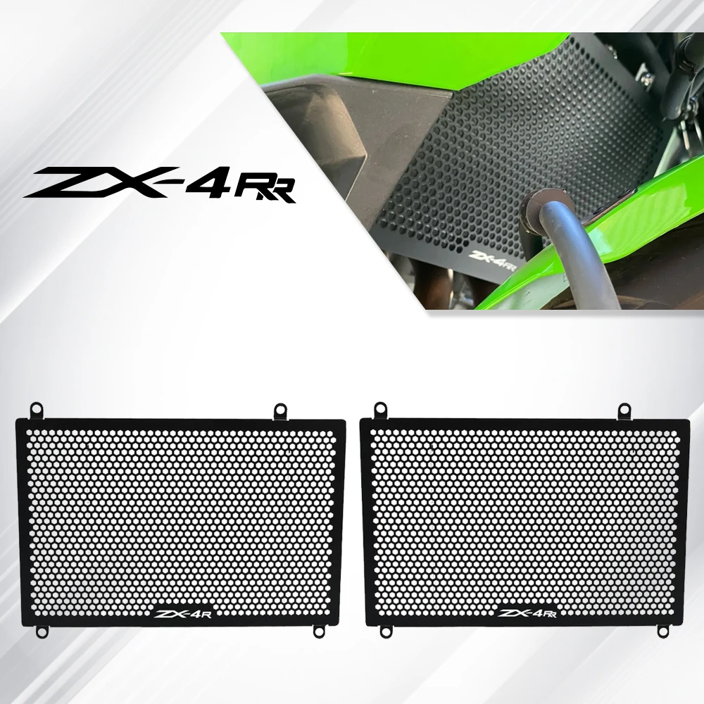

Motorcycle Accessories Radiator Guard Radiator Protection Grille Cover For Kawasaki Ninja ZX4R ZX 4R/4RR ABS 2023 2024 2025 2026