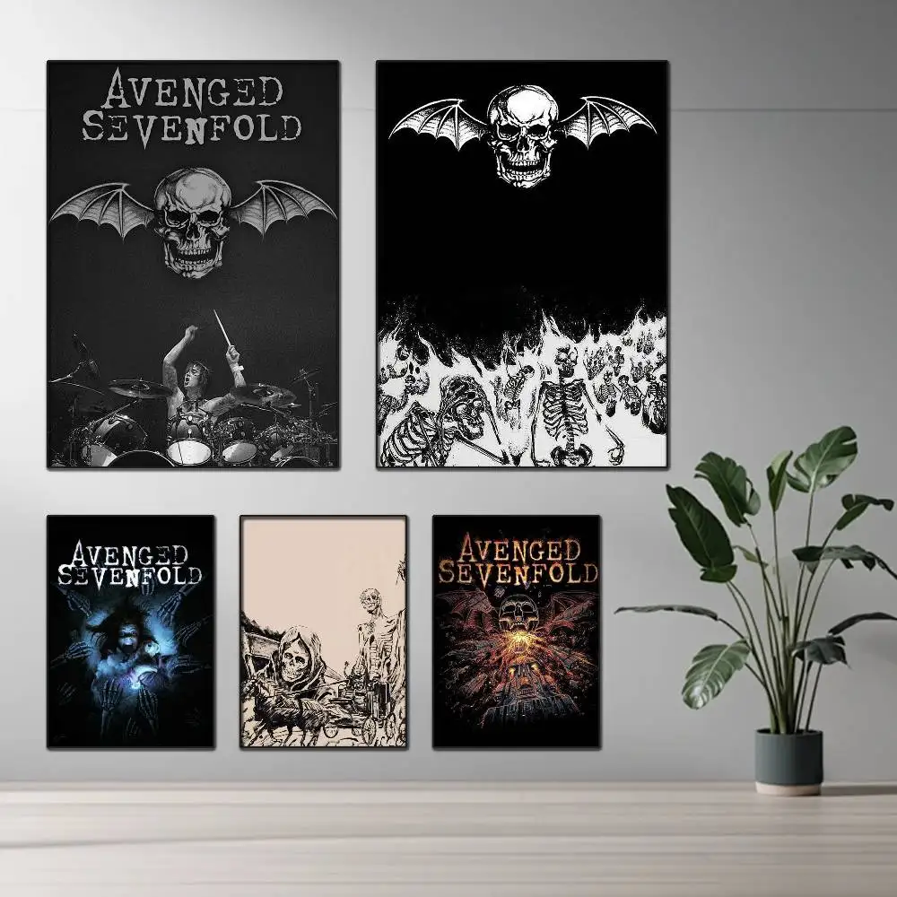 

Band A-Avenged S-Sevenfold Hot Poster HD Self Adhesive Waterproof Wall Art Ideal for Home Office Dorm Gift