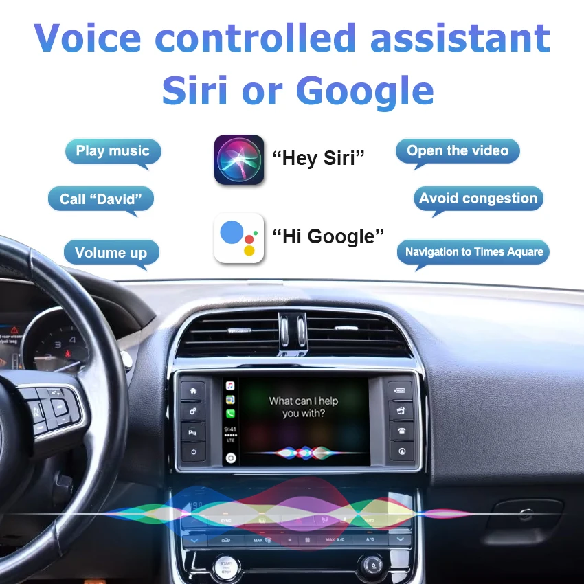 

Wireless CarPlay for Jaguar XE XF XJ XFL F-PACE F-TYPE 2012-2018 | Wireless & Wired | CarPlay & Android Auto Upgrade Module