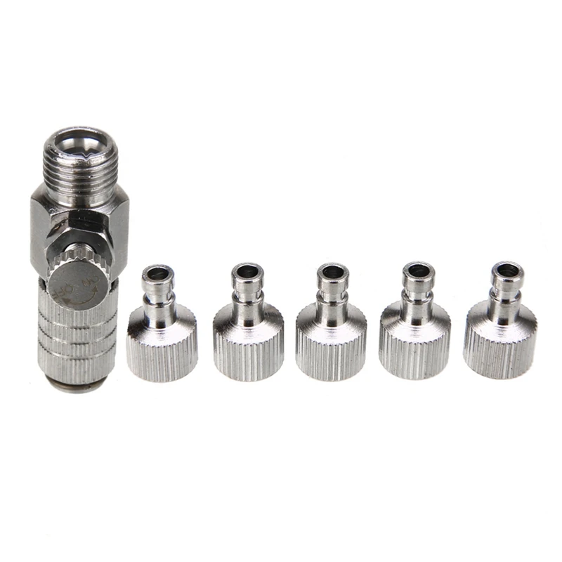 Durable Airbrush Quick Release Coupling Disconnect Connector Adapter Replacement Standard 1/8 Inch Plug Fitting