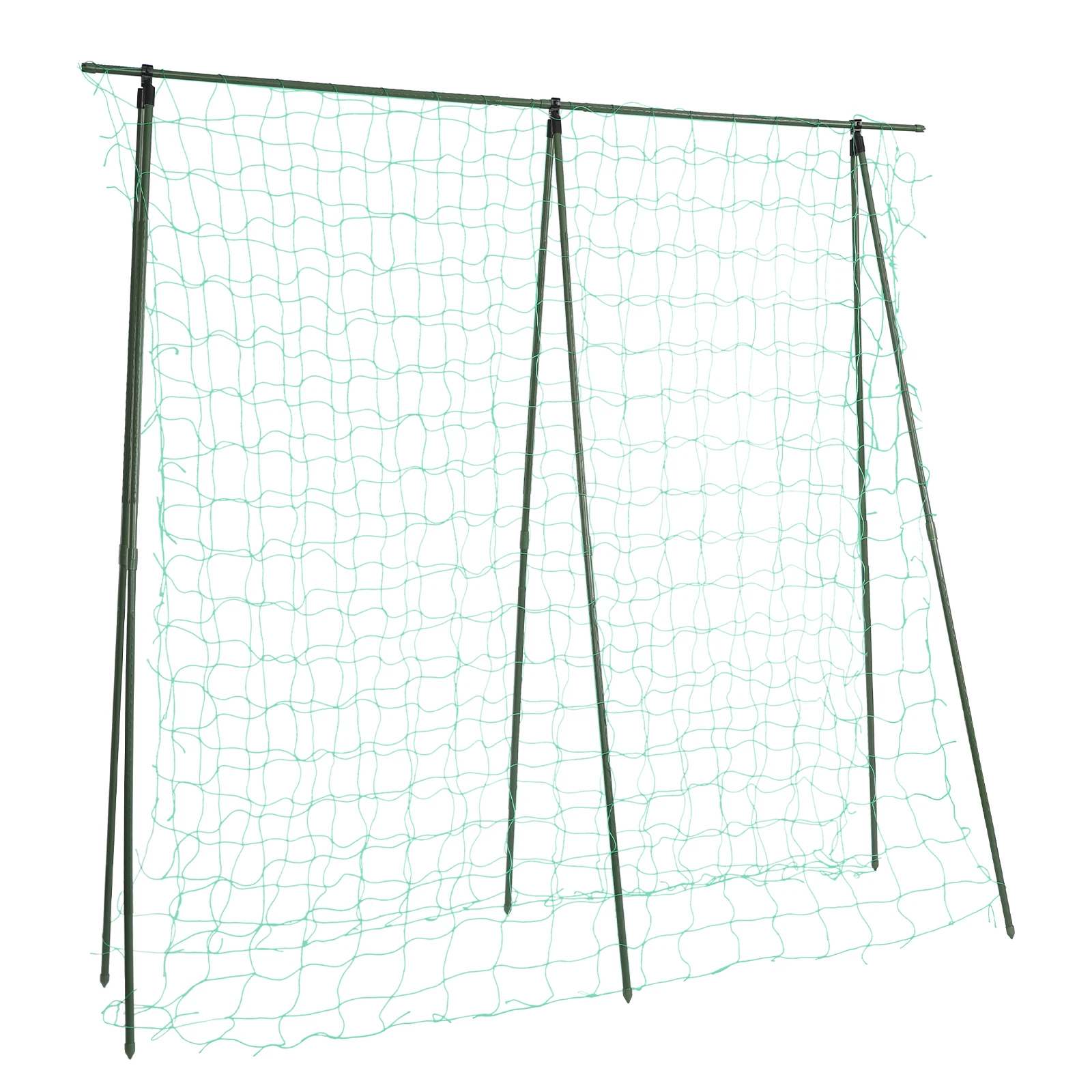 6*7,55ft Gartenrankgitter für Kletterpflanzen – Garten-Tunnelrankgitter aus Metall, gewölbter Gurkenständer mit Kletternetz für Erbsen und Rosen – Detail 13