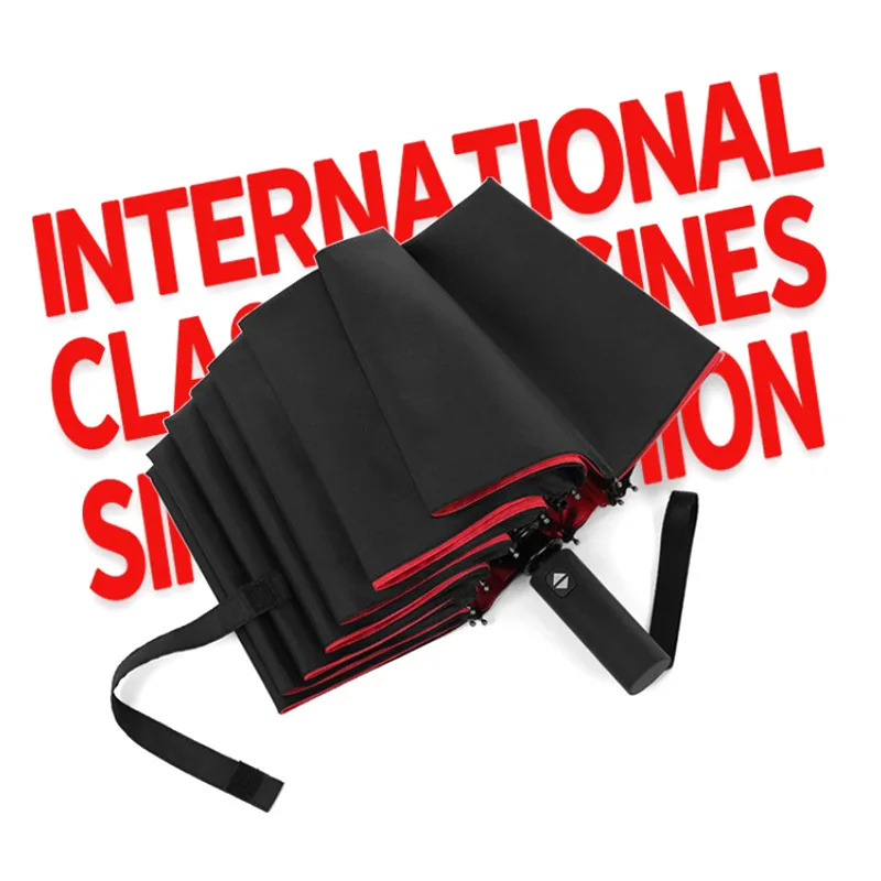 Fully Automatic Fold 12 Bones Double Umbrella Large Men Women High Grade Tri-fold Wind Resistant Business Sunny Umbrella