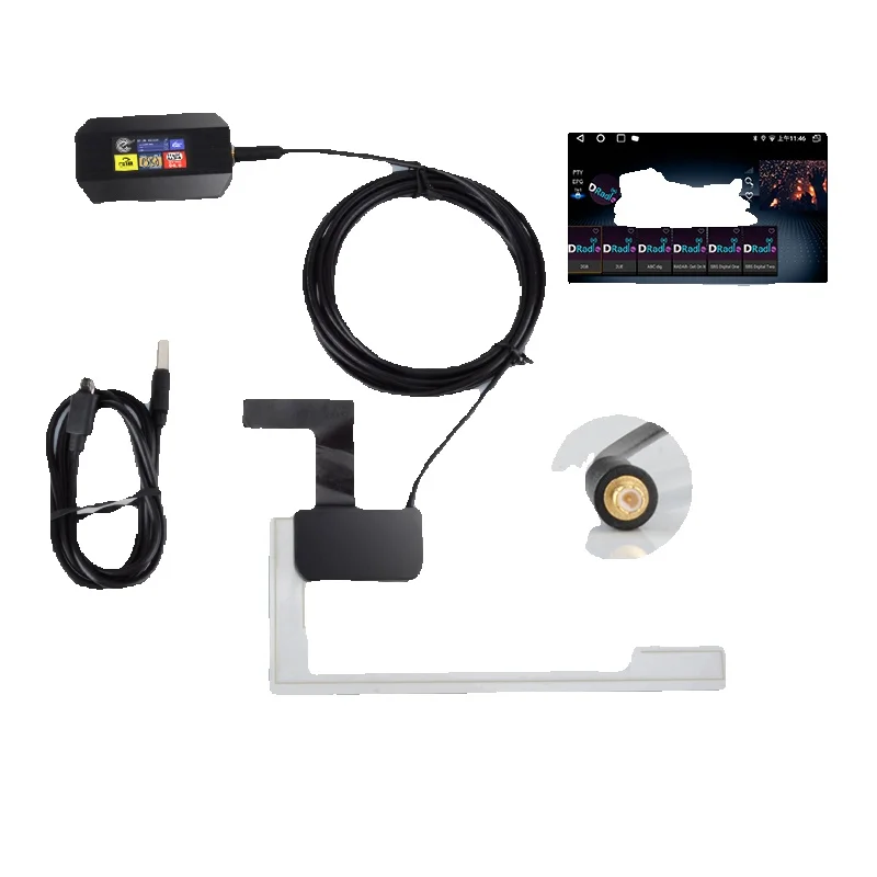 DAB + Antenne mit USB-Adapter für Autoradio Android GPS-Signalempfänger für Junsun DVD Autozubehör