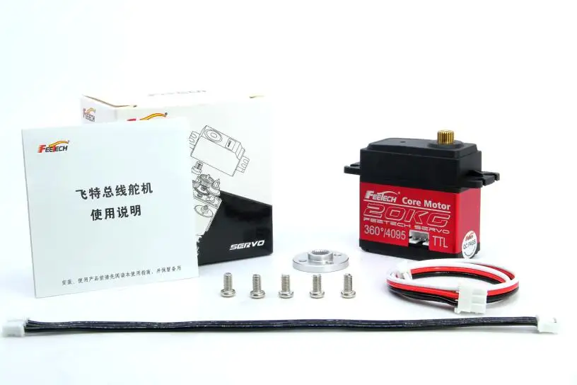 Feetech 7.4V 20KG.CM HLS3620M Double Shaft Magnetic 360 TTL Serial Bus Servo Constant Force Robot Motors Boys GPS Receiver Rotor