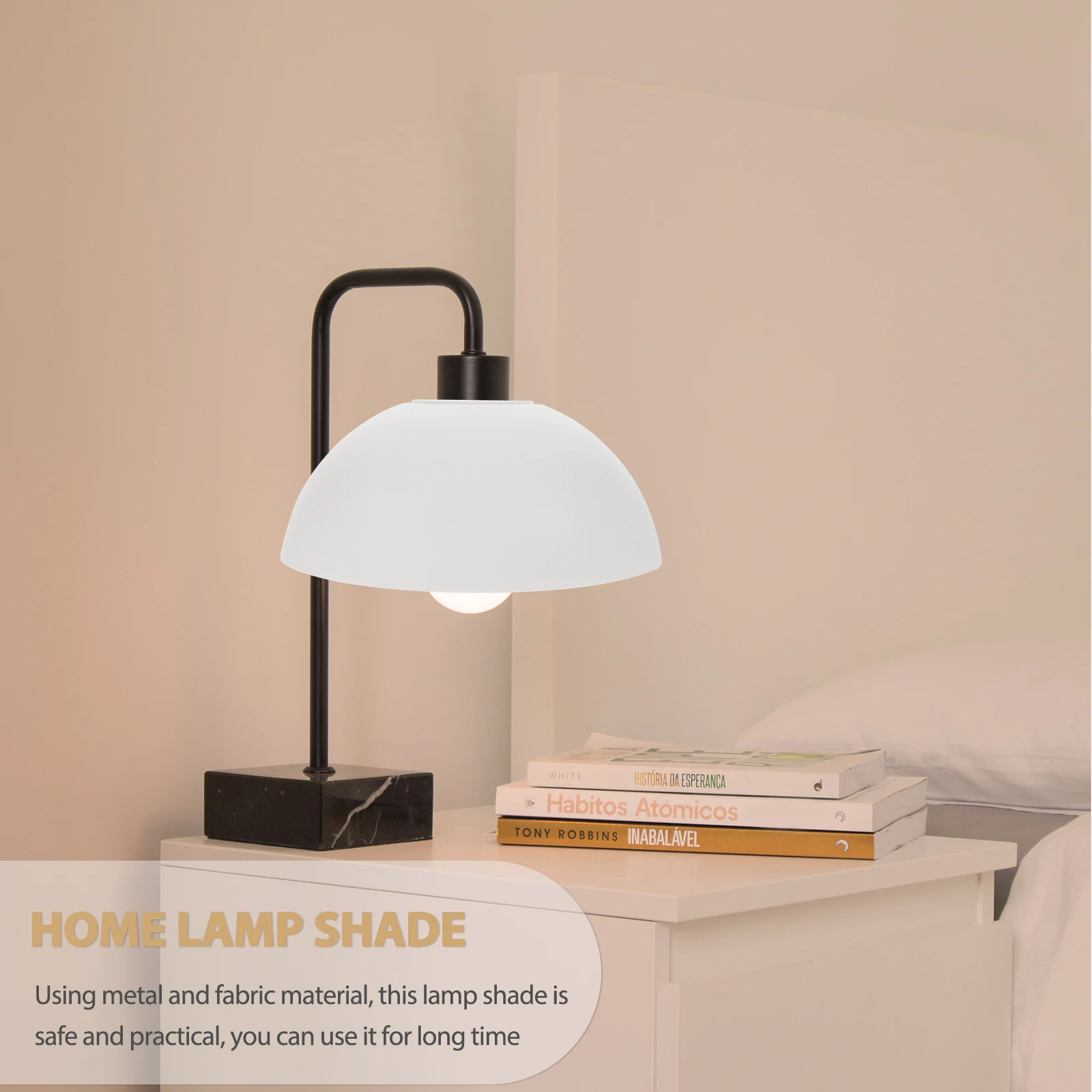 

4Pcs Plastic Lampshade Set Hanging Cover Inclined Horseshoe Head Replacement Floor Wall Bedroom Living Room Durable Sturdy