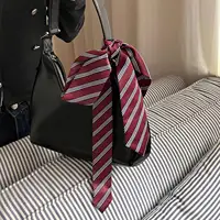 College Style Striped Ties Girls Uniform Shirt Neck Tie Multi-function Long Waistband Belt Neckties School Boys Ties Accessories 5