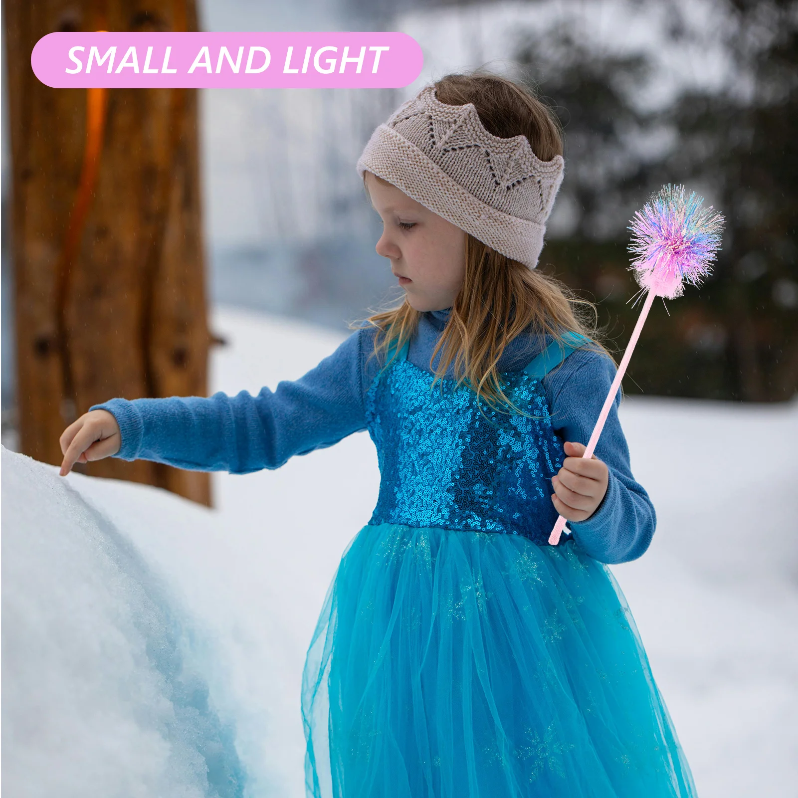 Colorful Sequin Fairy Wands for Girls Princess Birthday Party Decorations Stage Performance Props Glitter Kids Playthings