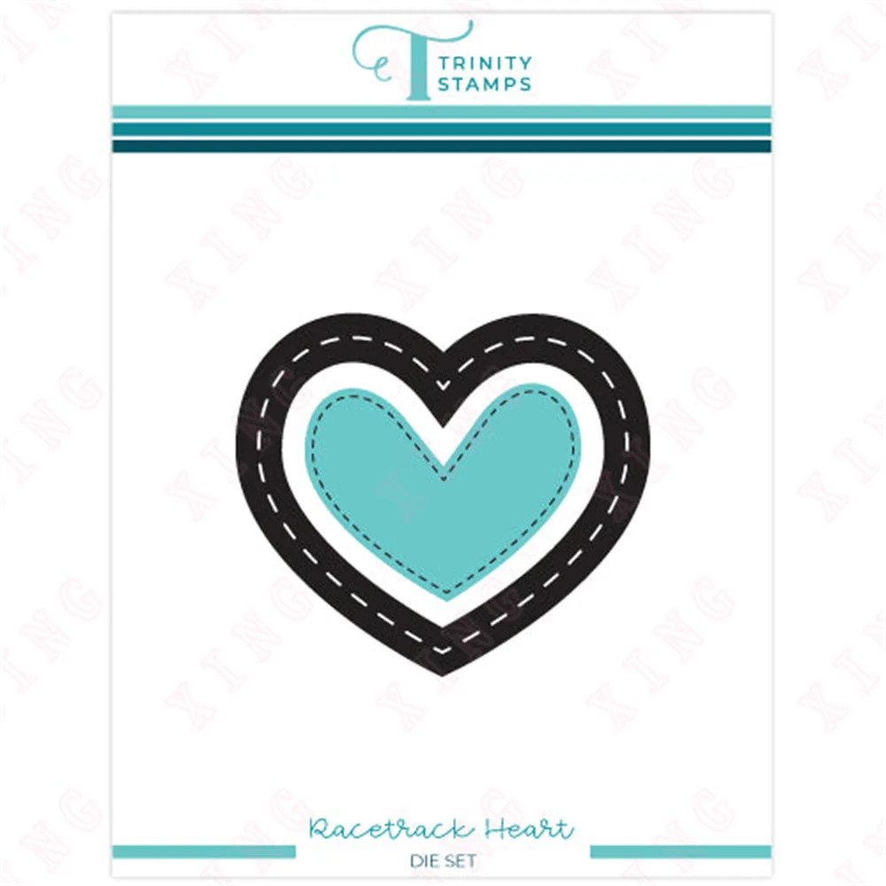 

Racetrack Heart Die Set New Metal Cutting Dies Diy Scrapbook Paper Craft Handmade Album Card Template Decoration Embossing Molds