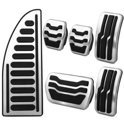 AT MT Stainless Steel Car Interior Gas Fuel Pedal Brake Pedals Cover for Ford Focus 2 3 4 MK2 MK3 MK4 2005 - 2017 Accessories