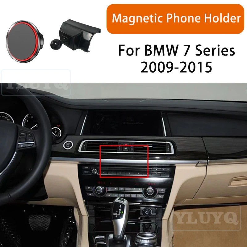 

For BMW 7 Series 2009-2015 Car Magnetic Phone Holder, High-End Ball Head Mount for Vehicle Air Vent Navigation