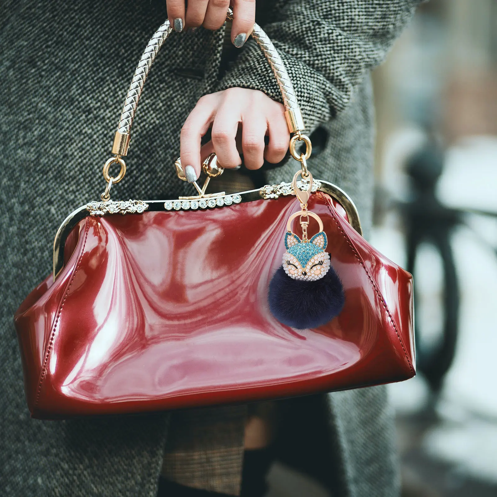 سلسلة المفاتيح الجميلة حلقة رئيسية حقيبة قلادة على ظهره ديكور السفر الذكرى الأعمال هدية تصميم المفاتيح #4