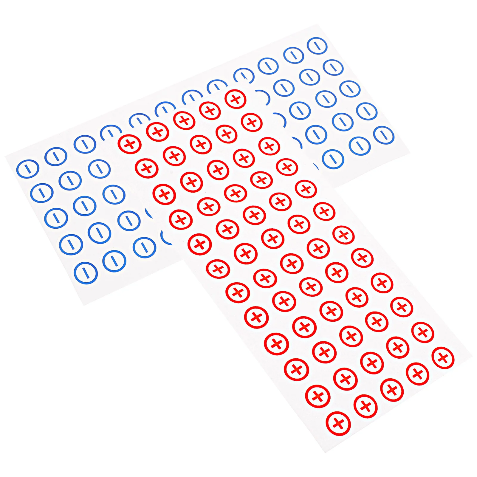 120pcs Power Polarity Sign Stickers Pvc Electrical Safety Warning Decals For Machinery Panel Security Labels