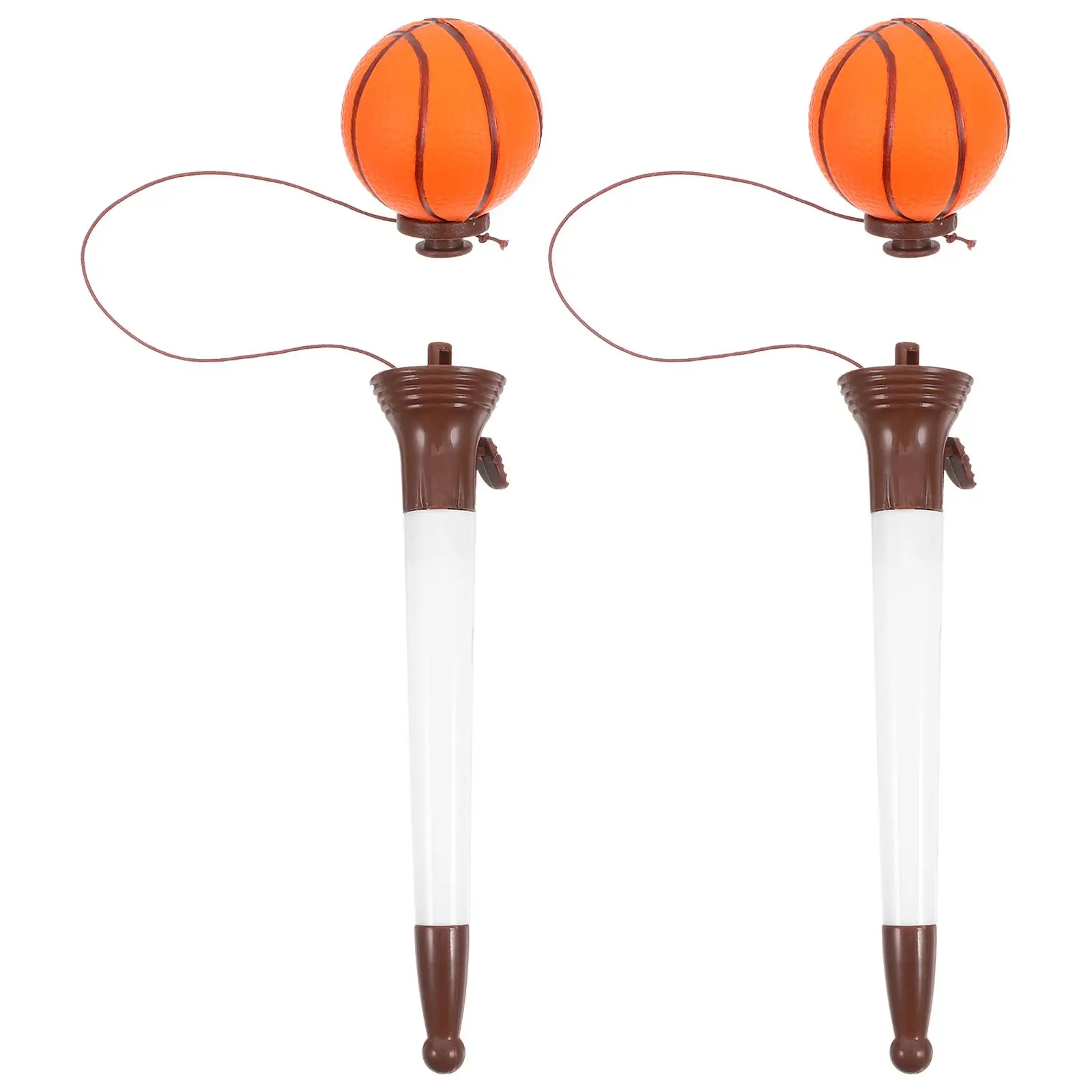 

2 Pcs Basketball Bounce Pen Students Award Open The Door Funny Adorable Pens Cartoon Plastic Creative