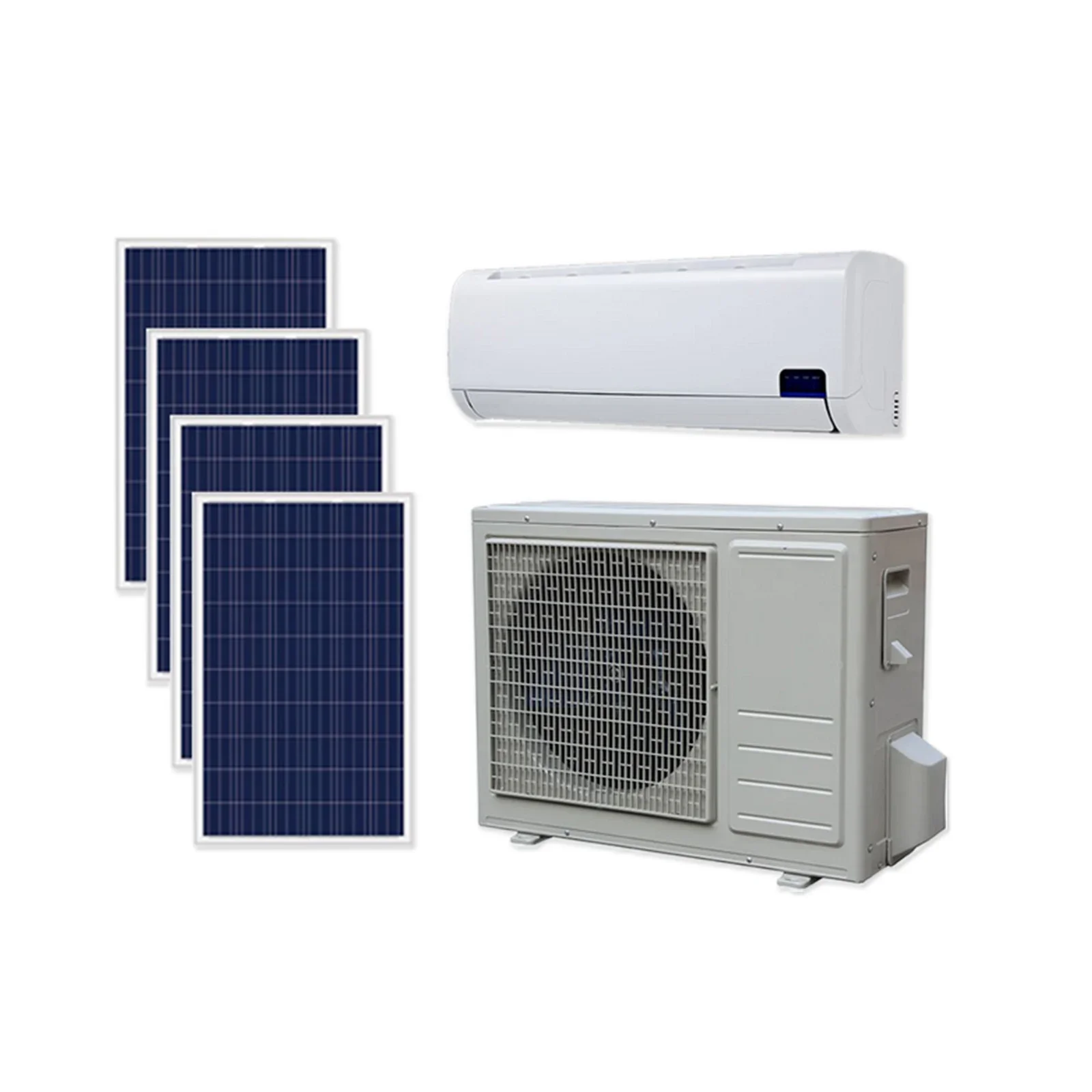 9000,12000,18000,24000BTU Solar Powered Air Conditioner ACDC Solar Mini Split For Home Use