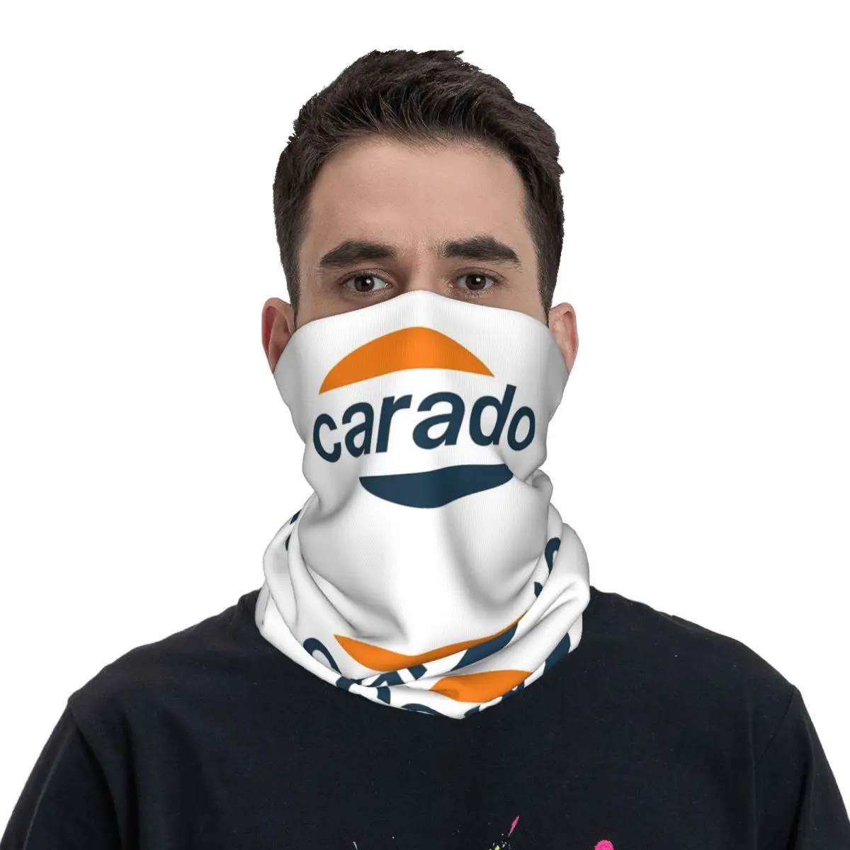 Carado-Pañuelo de cuello con estampado de motocross para hombre y mujer, bufanda de ciclismo multiusos, lavable, Unisex