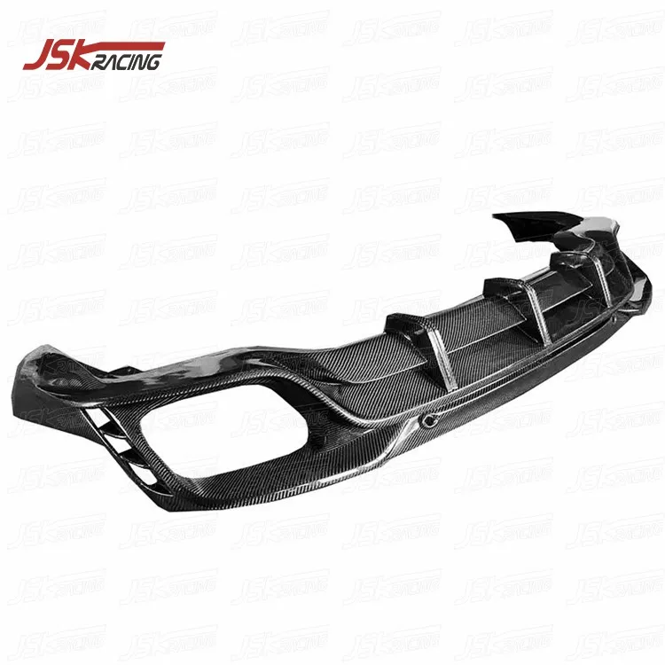 Rear Bumper Lip TA KD Style Carbon Fiber Rear Diffuser for 2017-2019 Porsche Panamera 971 Car Parts Modified Upgraded