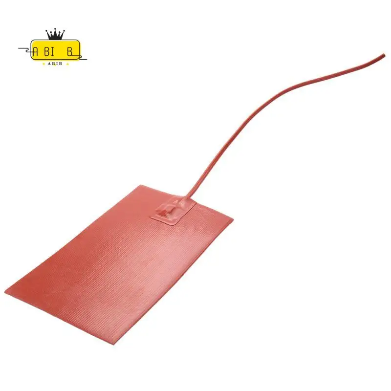 ABIB -12V 13X23CM Car Silicone Heating Pad Engine Cylinder Block Hydraulic Oil Tank Heating Plate Water Tank Heating Pad