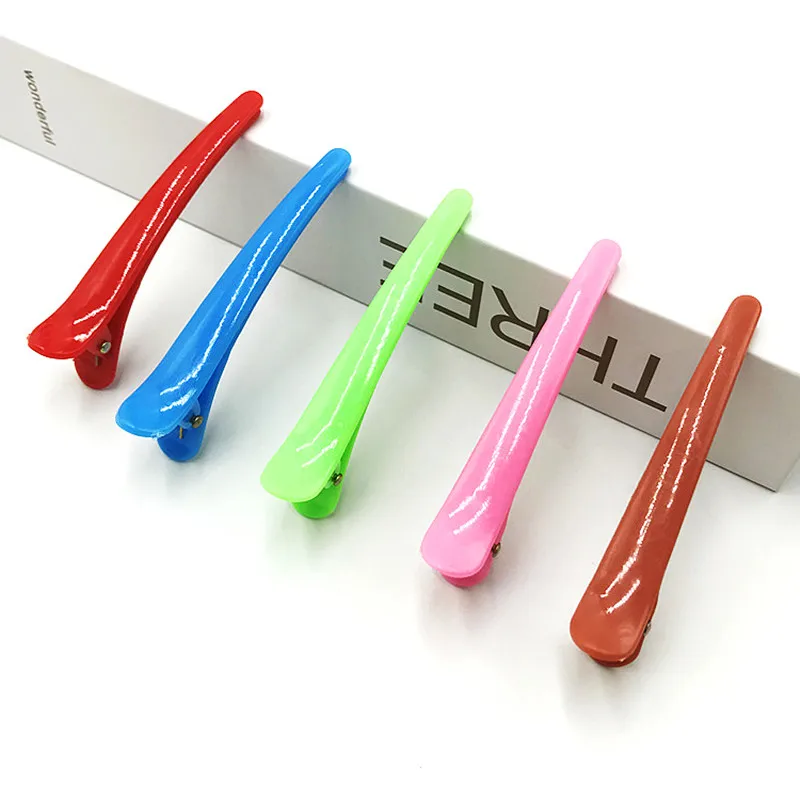 20pcs Girls Candy Color Crocodile Clip Women Fashion Plastic Hair Clip Hairpins Hair Accessories Sectioning Clamp Hairdressing