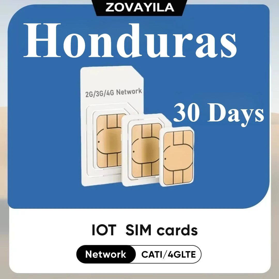 Honduras Prepaid M2M SIM Card  4G GPS Tracking Device 30 Days 30MB No Contract, No Binding, Mandatory Consumption