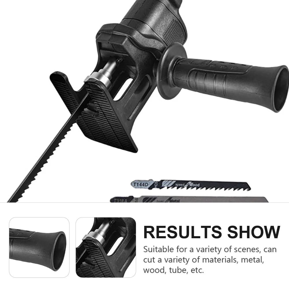 

1Set Reciprocating Adapter Electric Drill Converter Portable Durable Impact Resistant ABS Steel Suitable for Metal