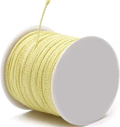 60m/roll Kevlar rope wear-resistant braided 3mm diy aramid fire-proof rope high temperature resistance 560 degrees aramid cords
