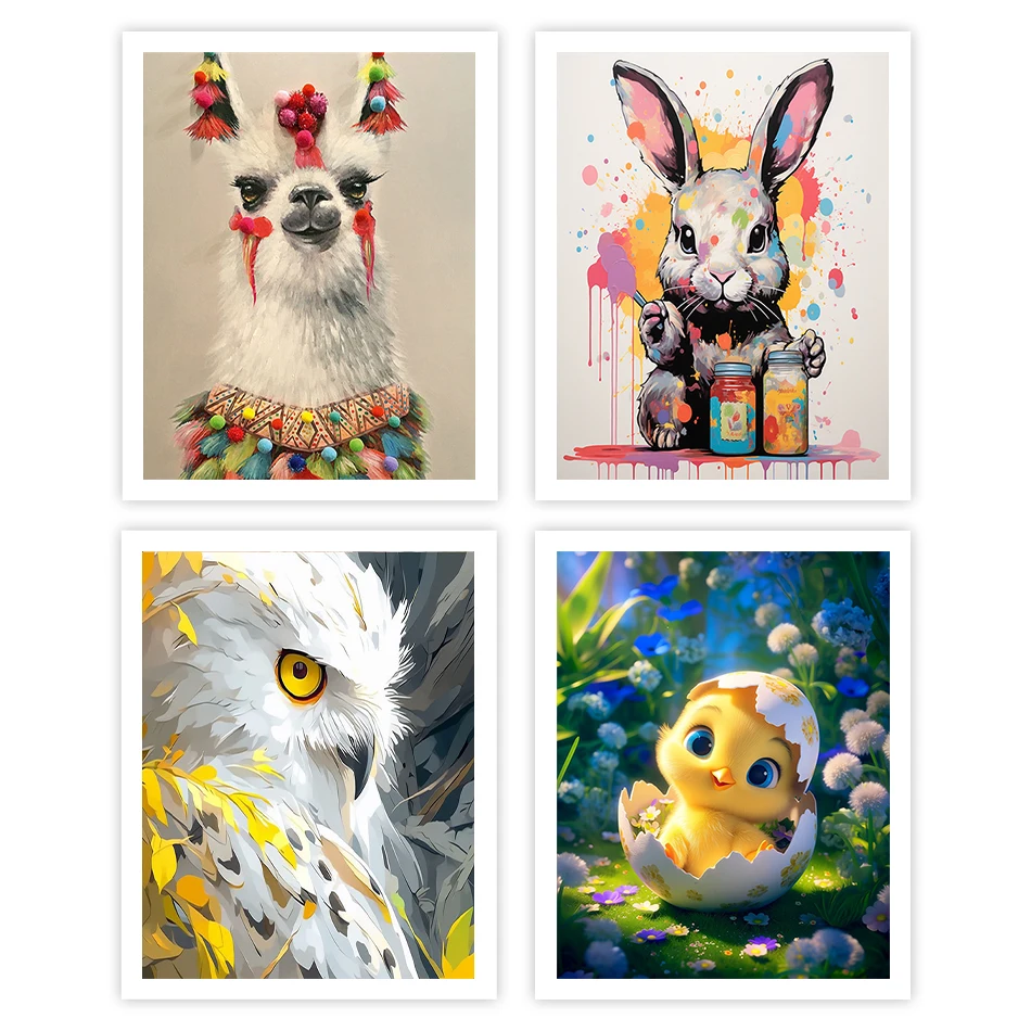 

GATYZTORY Painting By Numbers For Drawing Diy Crafts Decorative Animals Markers By Numbers Paint Kit Handmade On Canvas Crafts