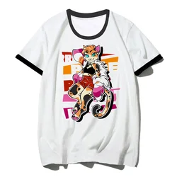 Furry top women comic t-shirts girl manga harajuku clothes