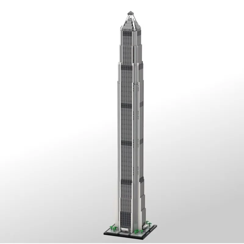 Skyscraper Series Ping An Financial Center 1:80 scale model 2716pcs small particle MOC matching toy building blocks display crea