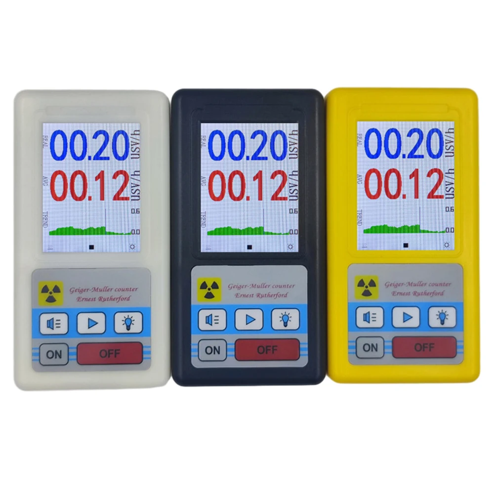 BR-6 Geiger Counter Nuclear Radiation Detector Personal Dosimeter X-ray Beta Gamma Detector LCD Radioactive Tester Marble Tool